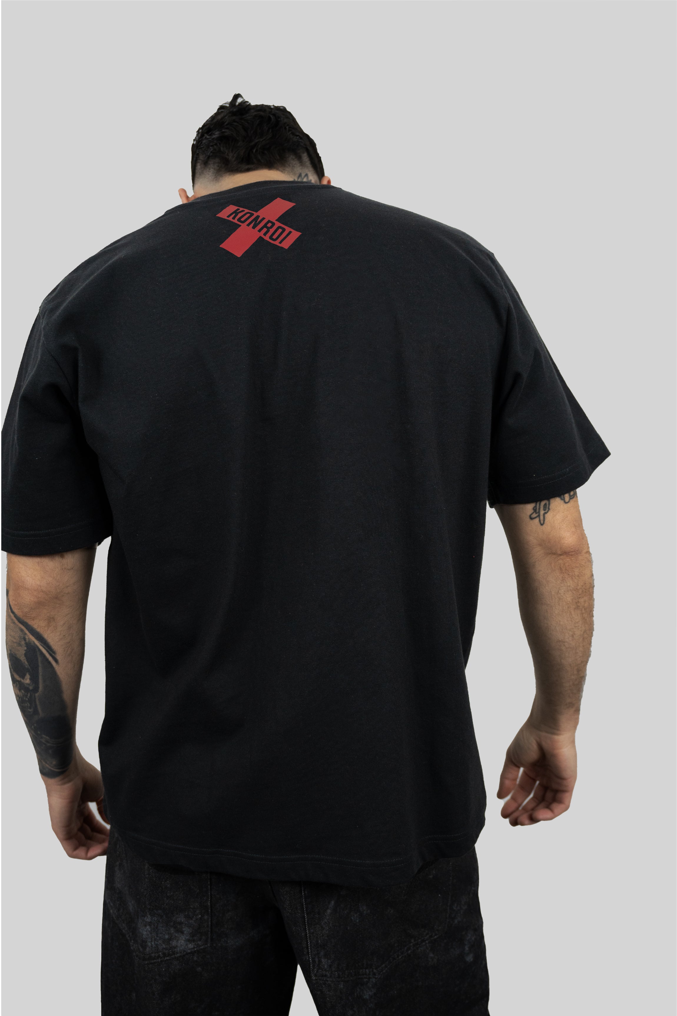 KONROI Fightwear - “Angel Fighter” Black Oversized MMA T-Shirt