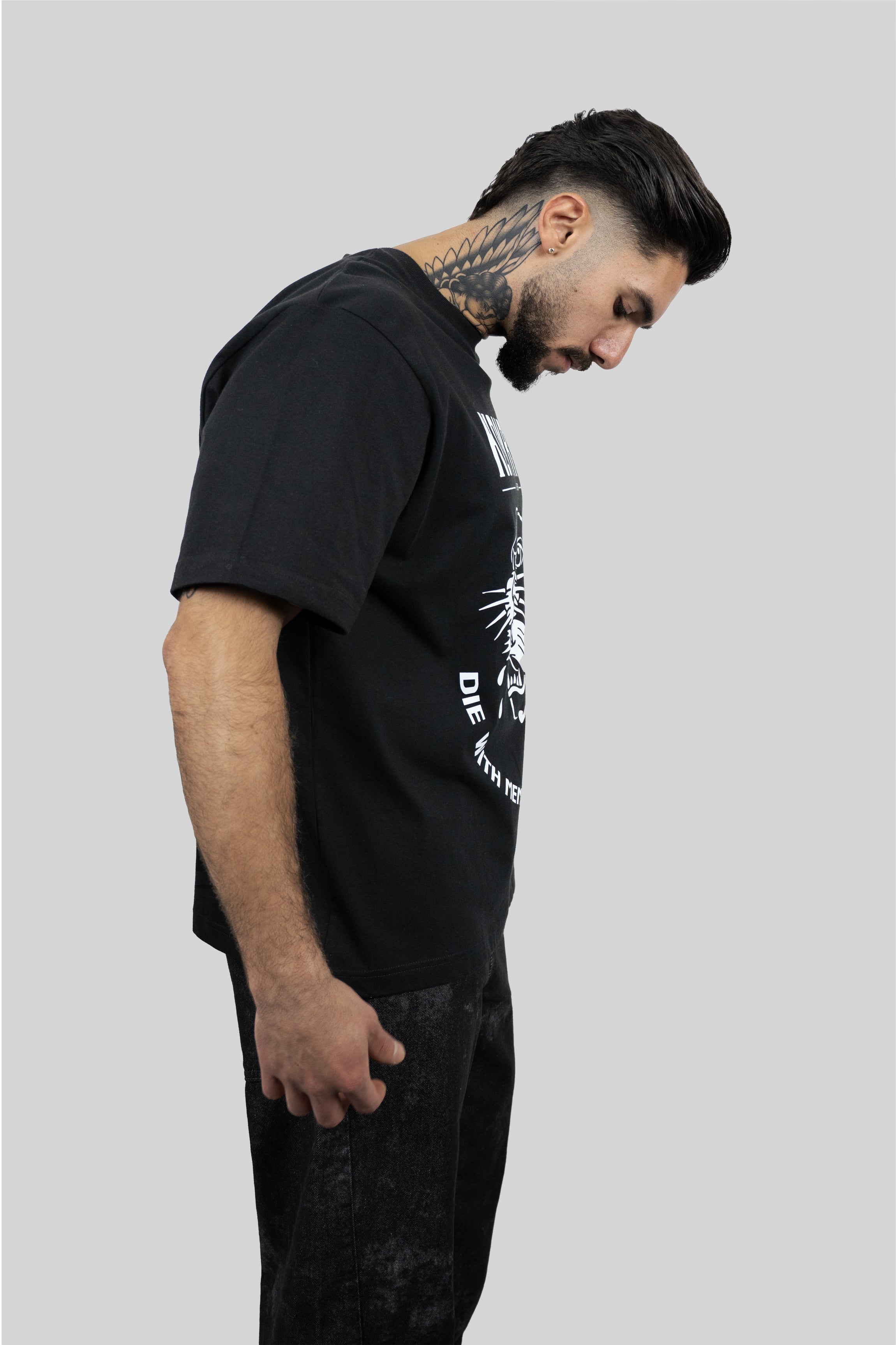 KONROI Fightwear - “Die With Memories Not Dreams” Black Oversized MMA T-Shirt