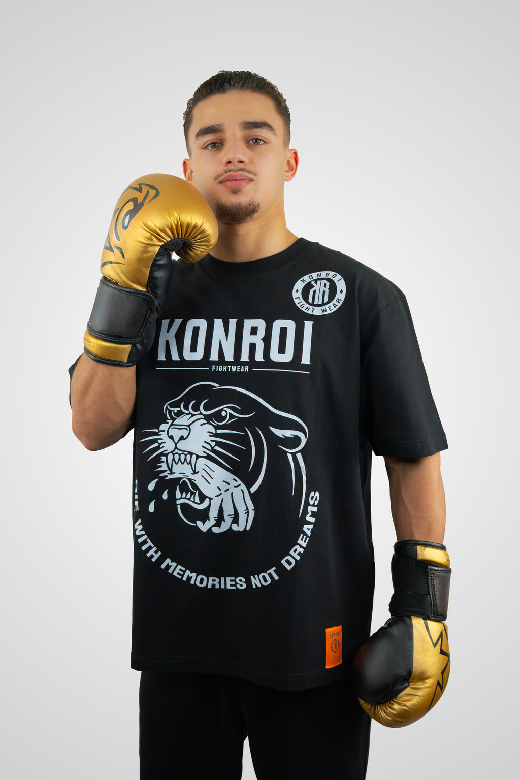 KONROI Fightwear - “With Memories Not Dreams” Black Oversized MMA T-Shirt