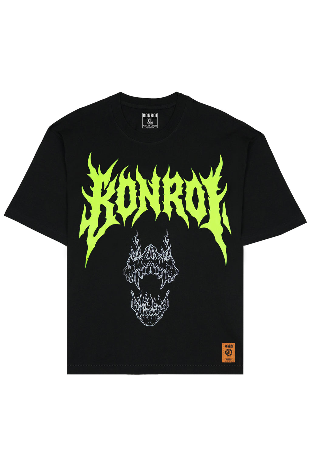 KONROI Fightwear - “Rockstar Jaw” Black Oversized MMA T-Shirt