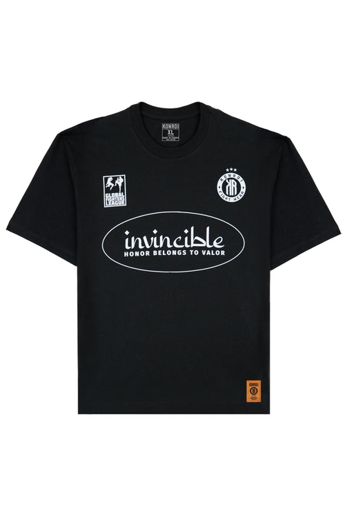 KONROI Fightwear - “Invincible” Black Oversized MMA T-Shirt - Free Shipping